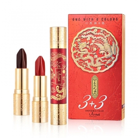 自有品牌6色哑光唇膏化妆品唇膏天鹅绒唇膏化妆素食中国红唇膏